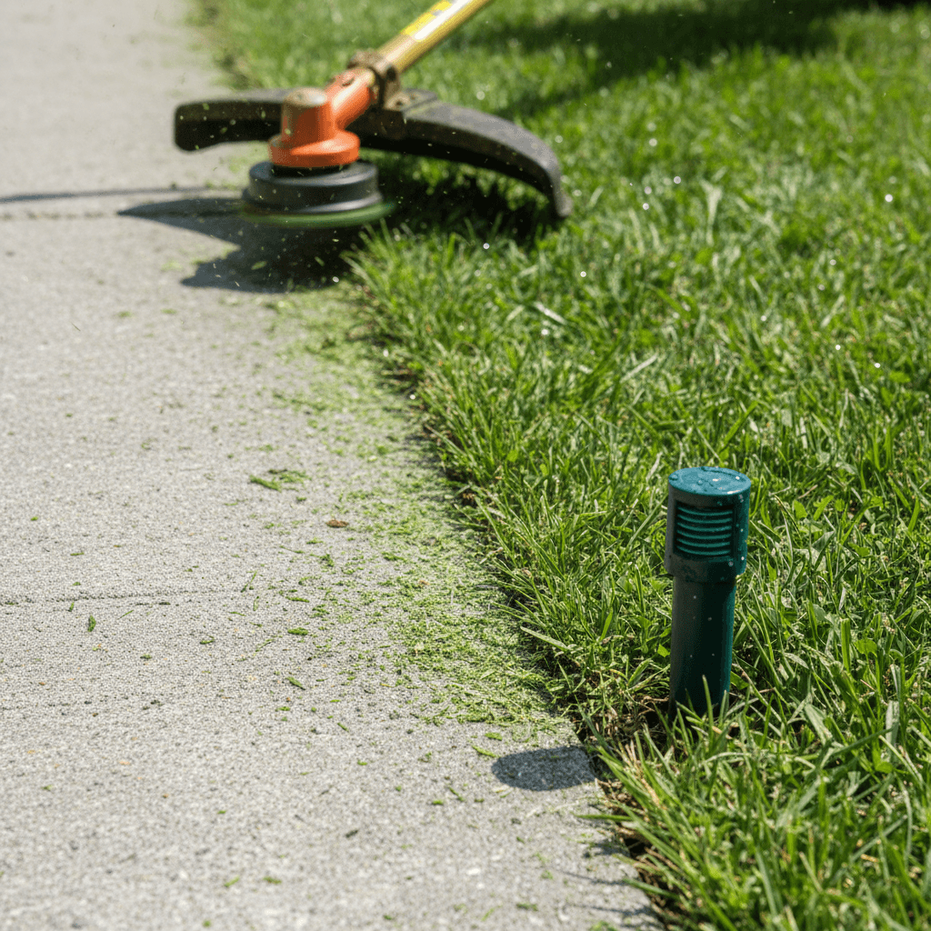 Edging, trimming, and blowing to finish